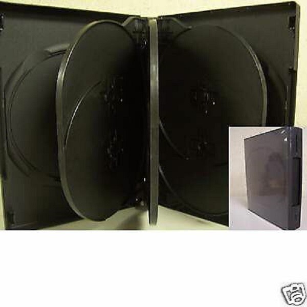 40 PCS 27MM MULTI-8 DVD CASE, BLACK - SF003SLIM