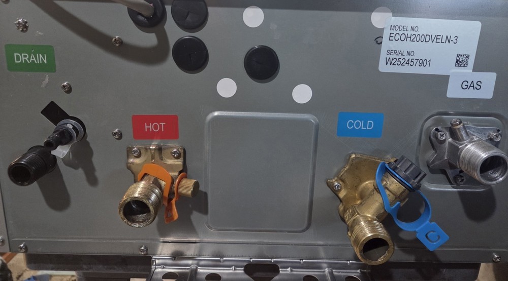 Rheem NG 9.5 GPM Indoor OR Outdoor Tankless Water Heater SMART ECOH200DVELN-3