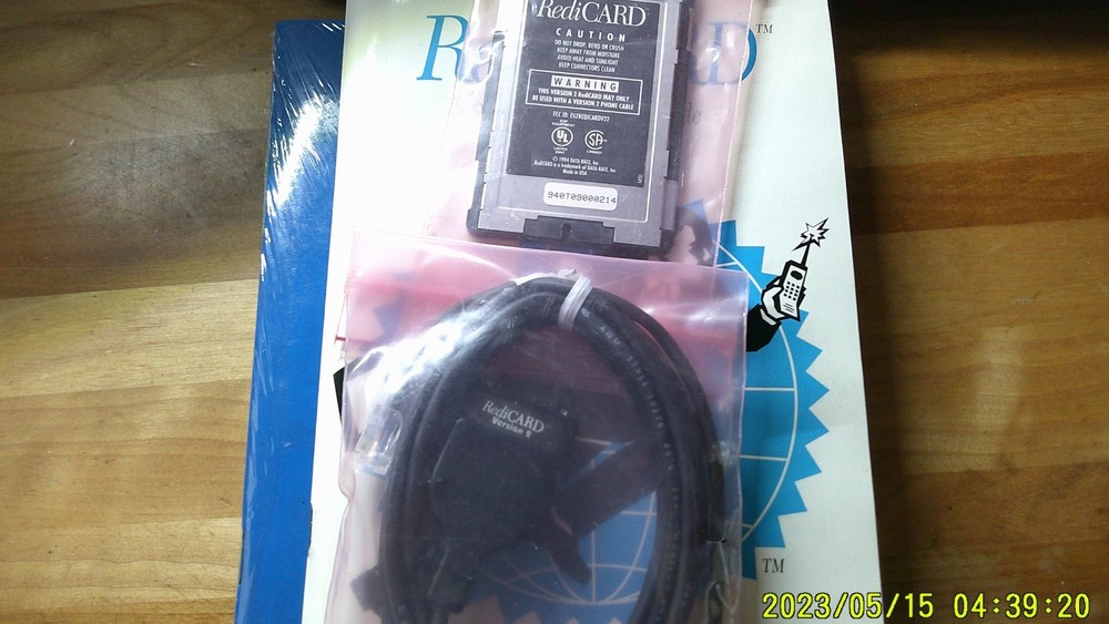 RediCard Fax/Voice/Data PCMCIA modem 1994
