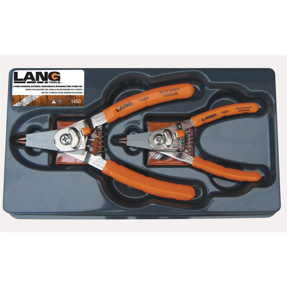 Lang Tools (Kastar) 2PC HI-TECH SNAP RING PLIER SET