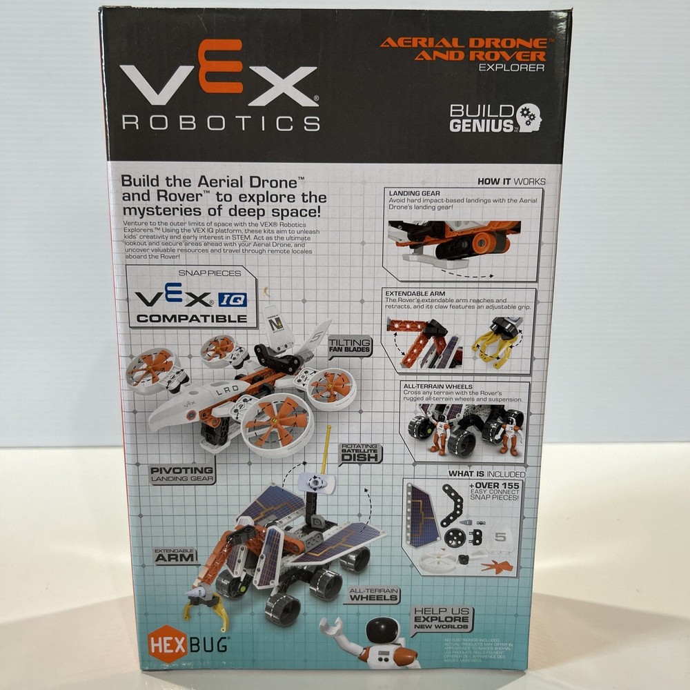 HexBug Vex Robotics Construction Kit: Aerial Drone & Rover Explorer