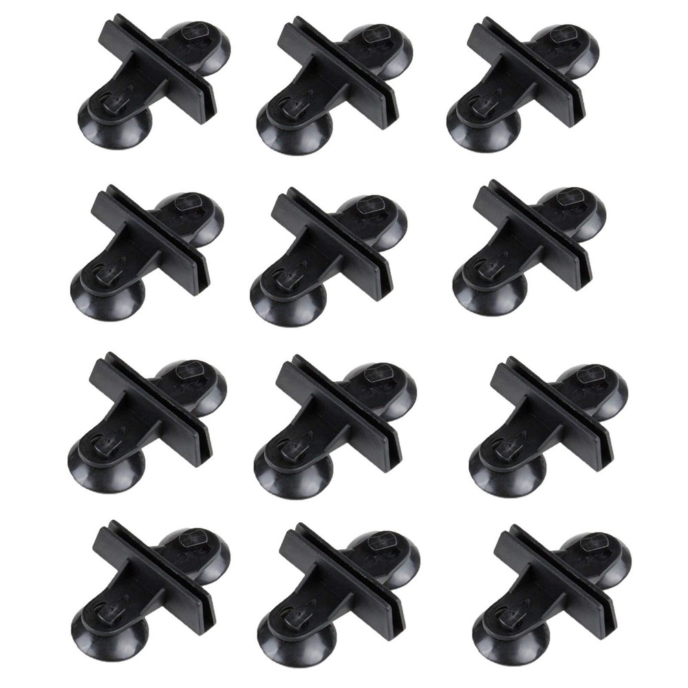 12 Pack Aquarium Divider Suction Cup Divider Black Plastic Sheet Isolation Ho...