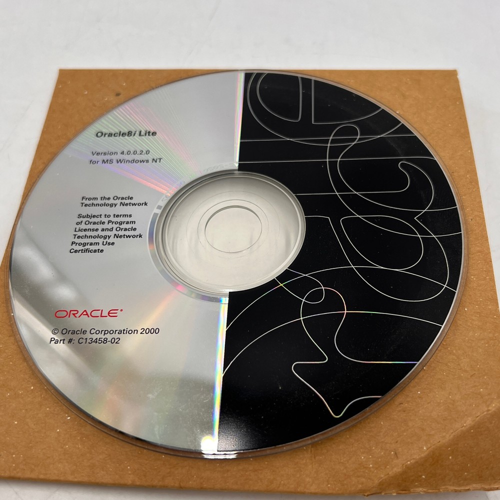 Oracle Oracle8i Lite CD 4.0.0.2.0 MS Windows NT C13458-02 Software