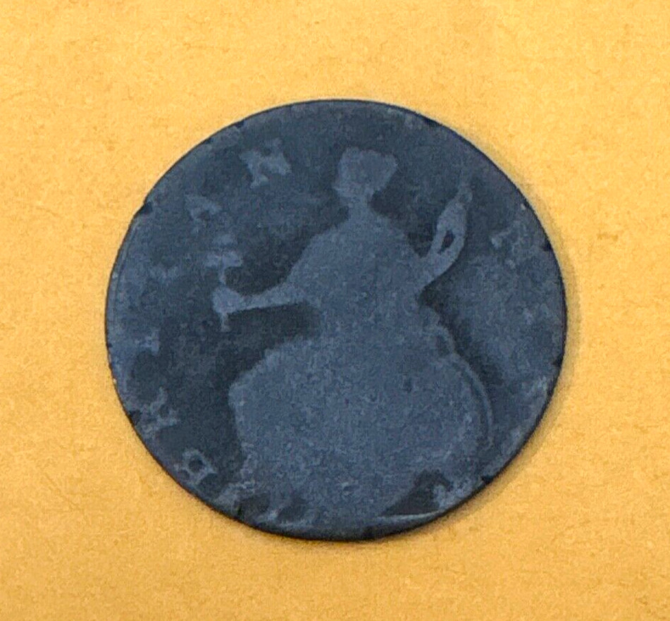 ☆ FLAT STRUCK ☆ 1751 ~ King George II Colonial Coin ☆ THIN PLANCHET ☆