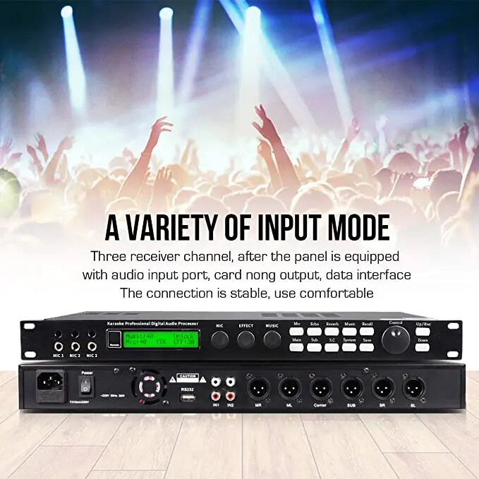 Professional Digital Audio Processor Interface Prevent Howling Audio Effector