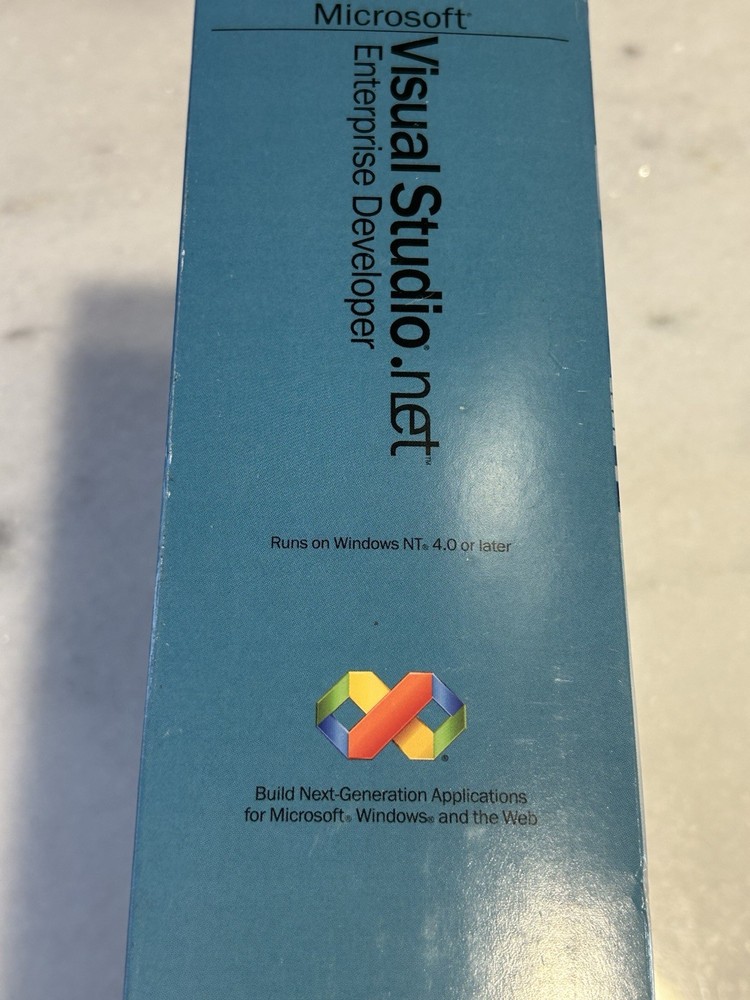 Microsoft Studio.net 2002 Enterprise Developer Full Retail Complete