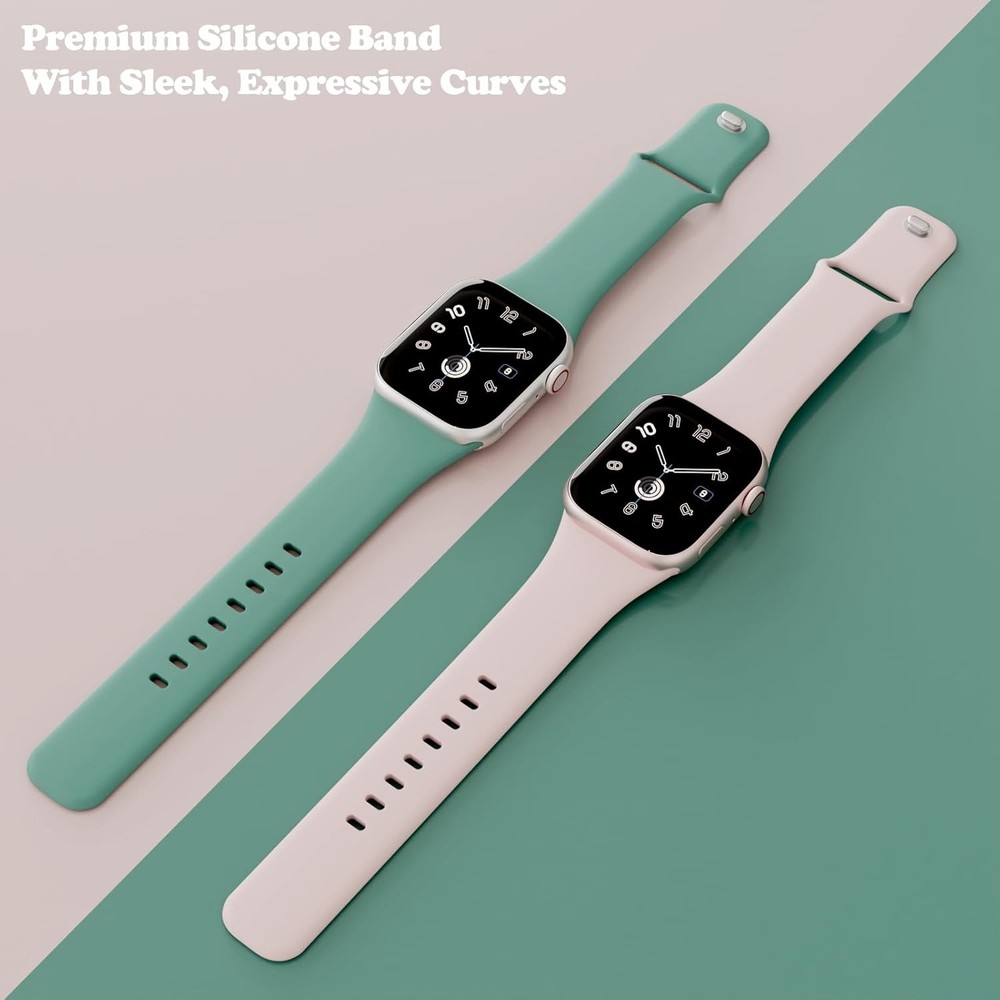 Waterproof Soft Silicone Strap for 41mm Apple Watch Series Compatibility