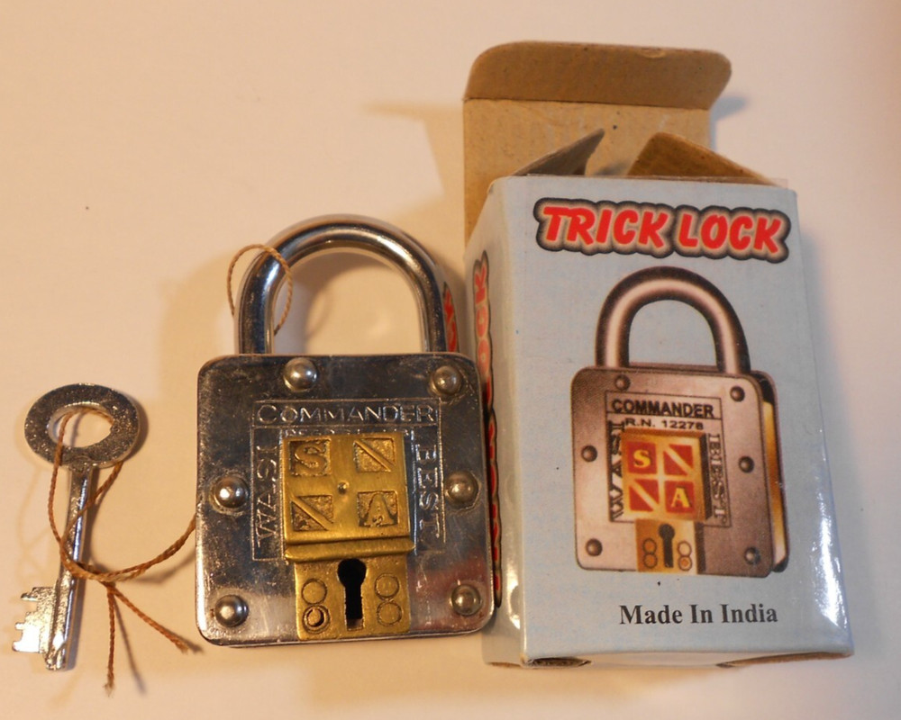 Commander Trick Lock Puzzle A4