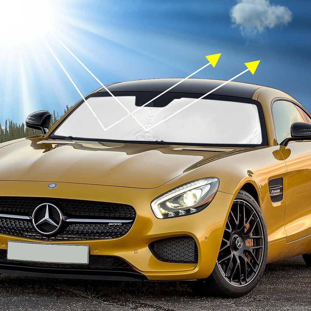 Car Front Window Sun Shade Visor Folding Auto Windshield Block Cover Protector