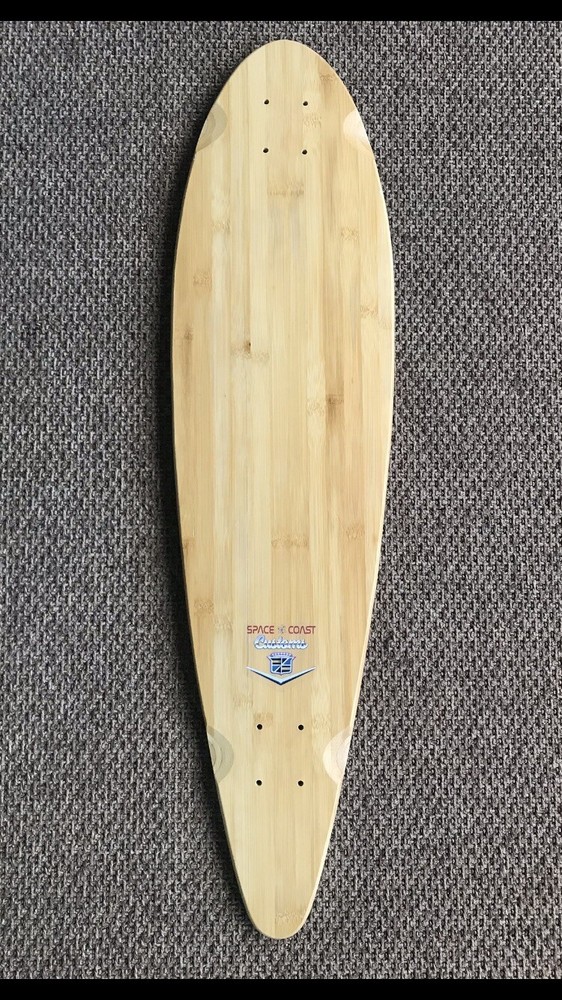 36” Bamboo Longboard Pintail Custom Graphics Grip tape