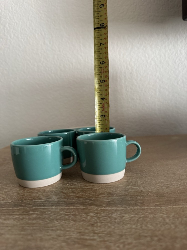 Sibo Gres Veritable Set Of 4 Espresso Cup And Saucer