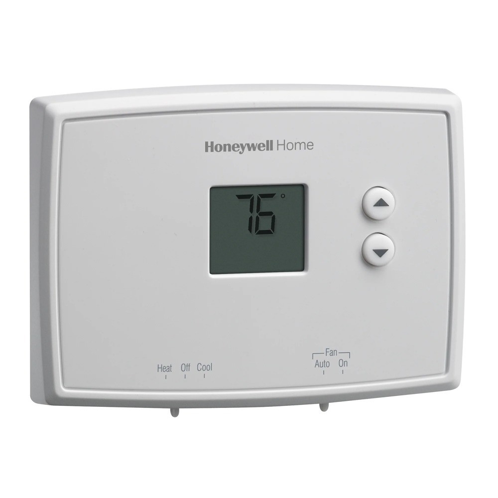 Non-Programmable Thermostat White Manual Home Temperature Control