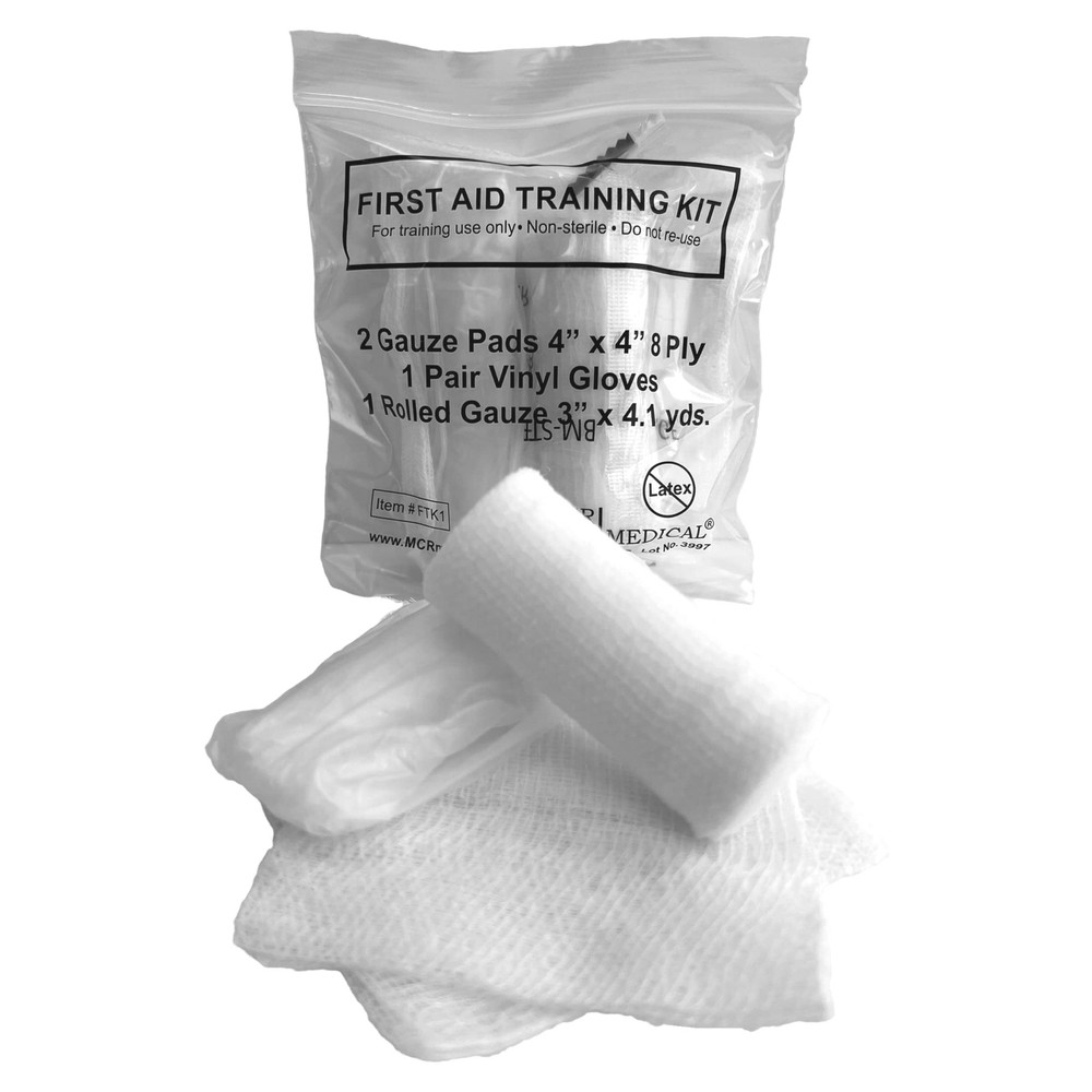 Box of 100 First Aid Training Kits, Basic