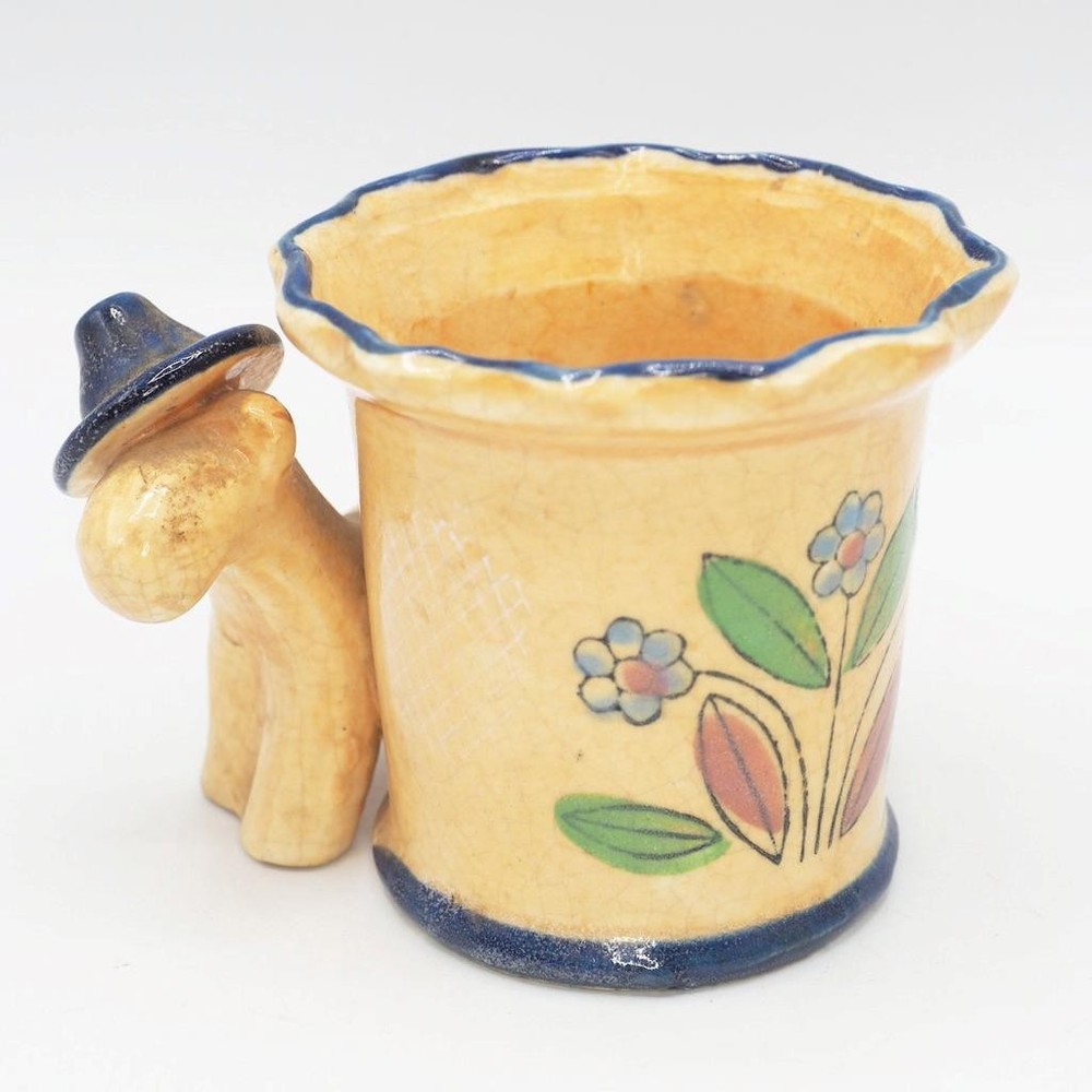Ceramic Planter Small Vase Donkey w/ Sombrero