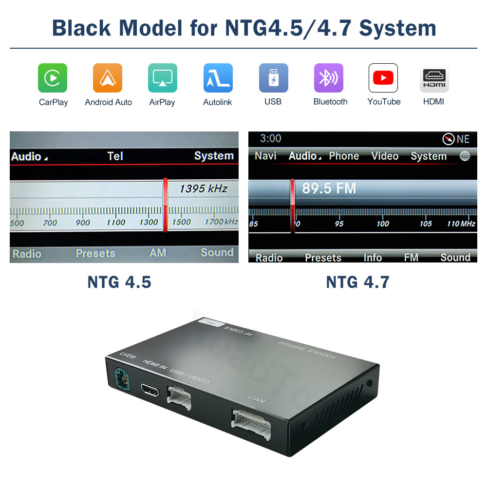 NTG4.5 Wireless Carplay Android Auto Interface For Mercedes Benz A C E CLA ML GL