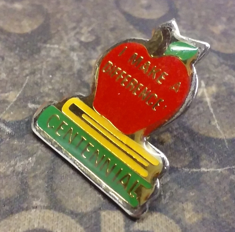 I Make a Difference Centennial School pin badge