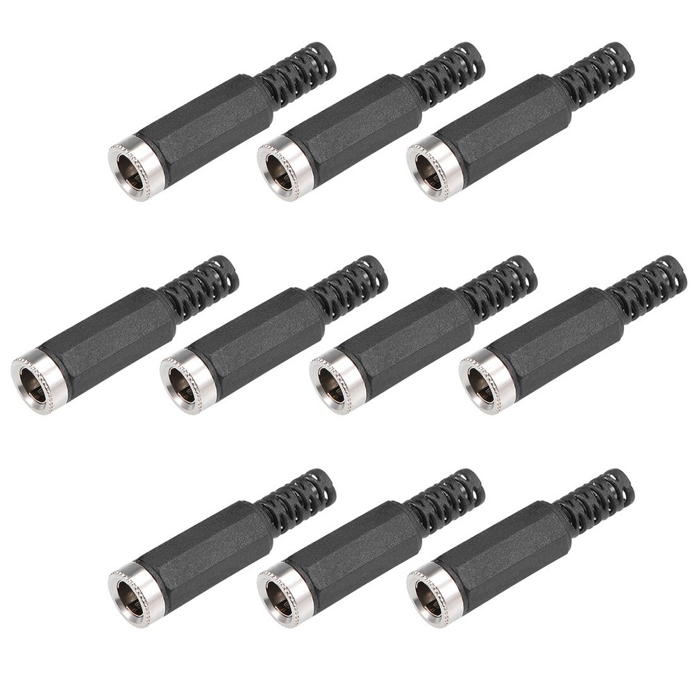 10Pack 5.5mm x 2.1mm Female DC Power Jack Connector Socket Adapter