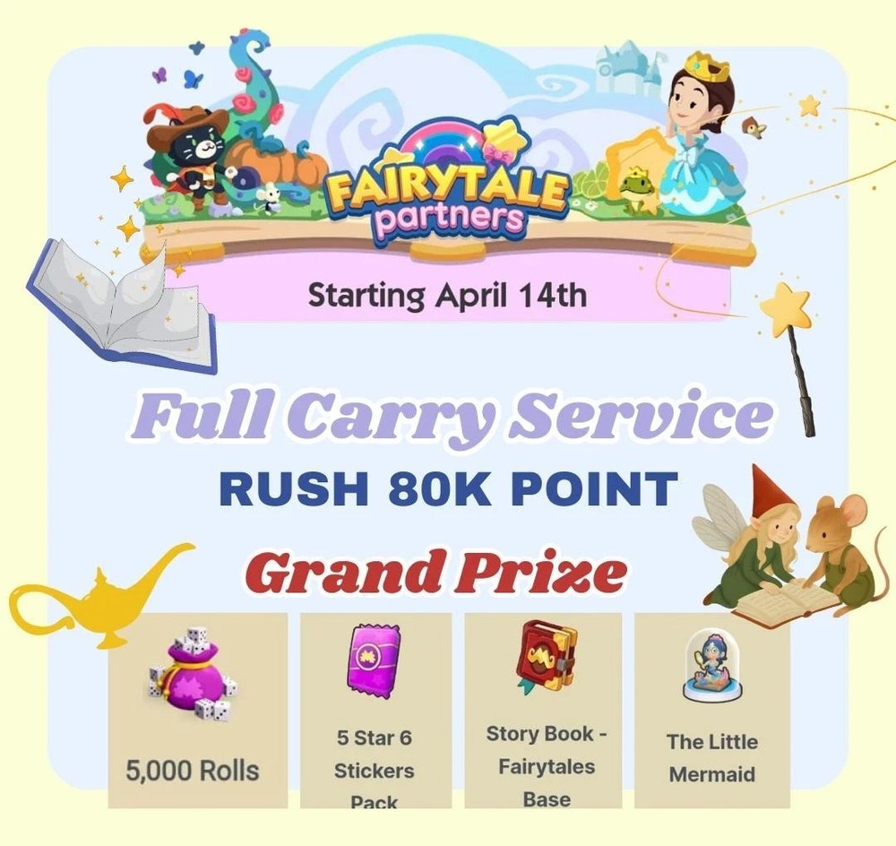 Monopoly Go Partners Event Full Carry Rush !