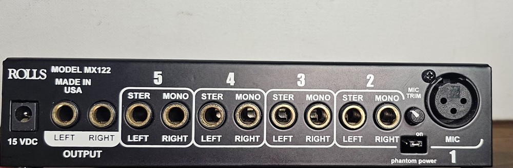 Rolls MX122 MiniMix Pro Mic/Source Mixer