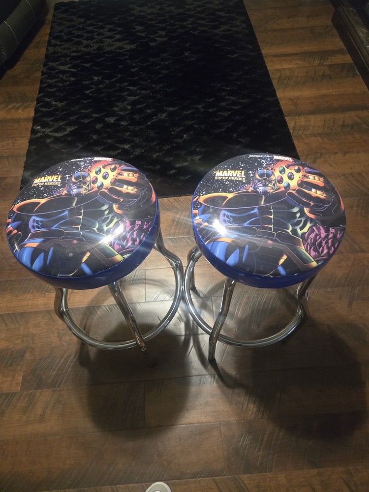 2 Rare Arcade 1up Marvel Superheros 21.5 Stools