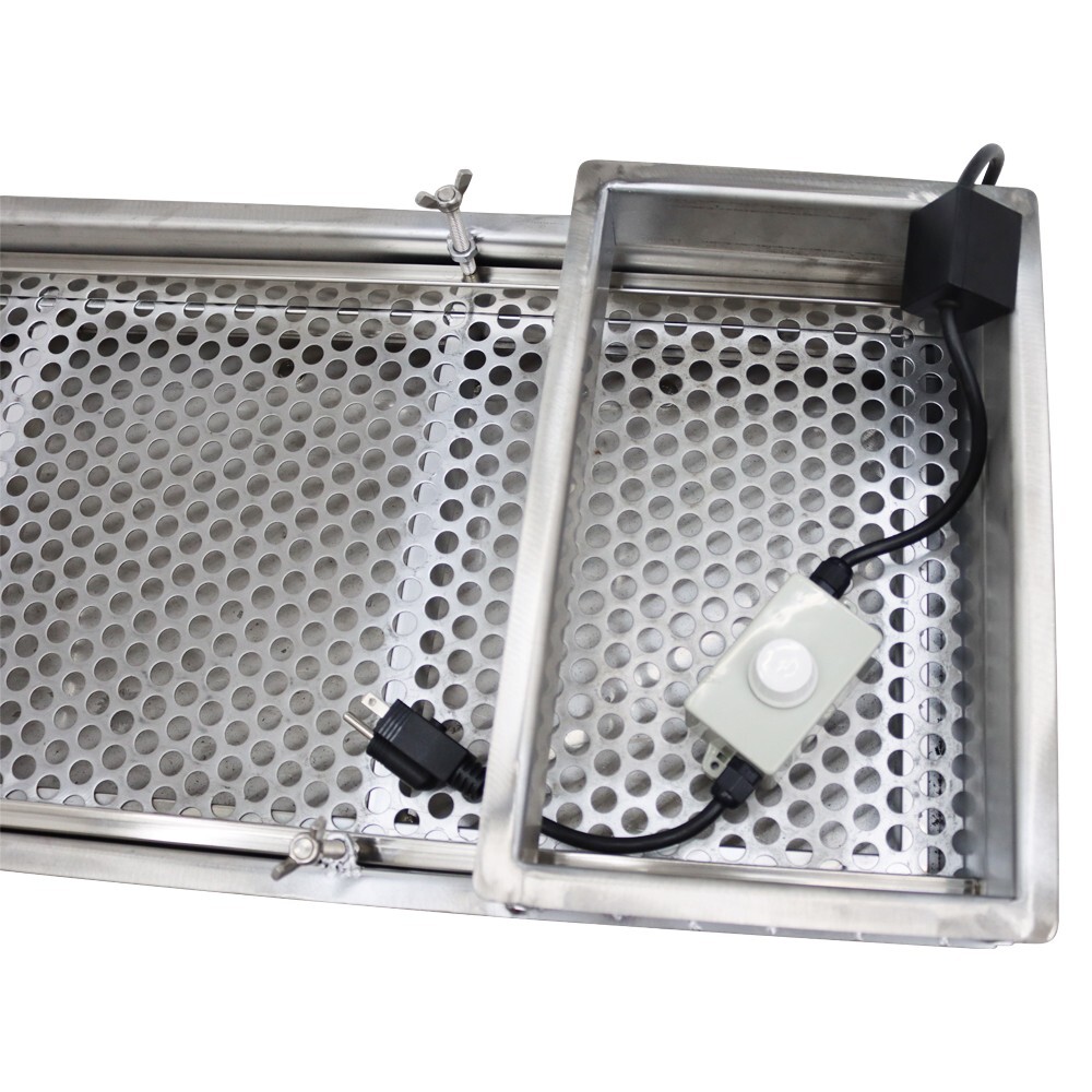 One Layer Small Stainless Steel Linear Vibrating Screen 12mm Sieve Deck Shaker