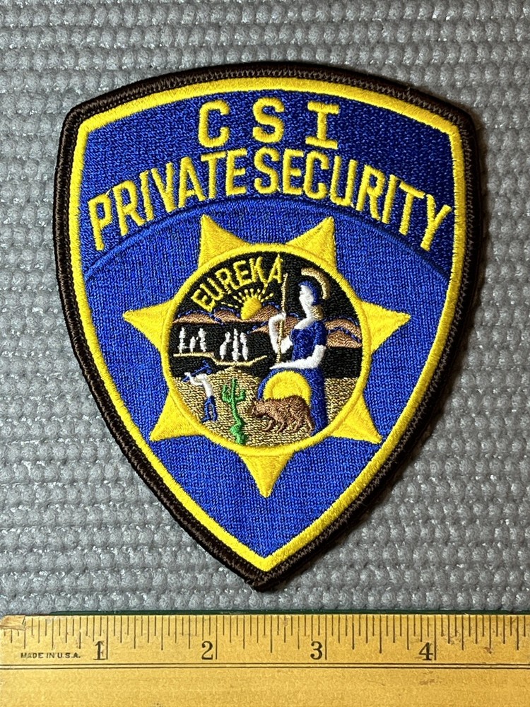 CSI Private SecurityShoulder Patch unused