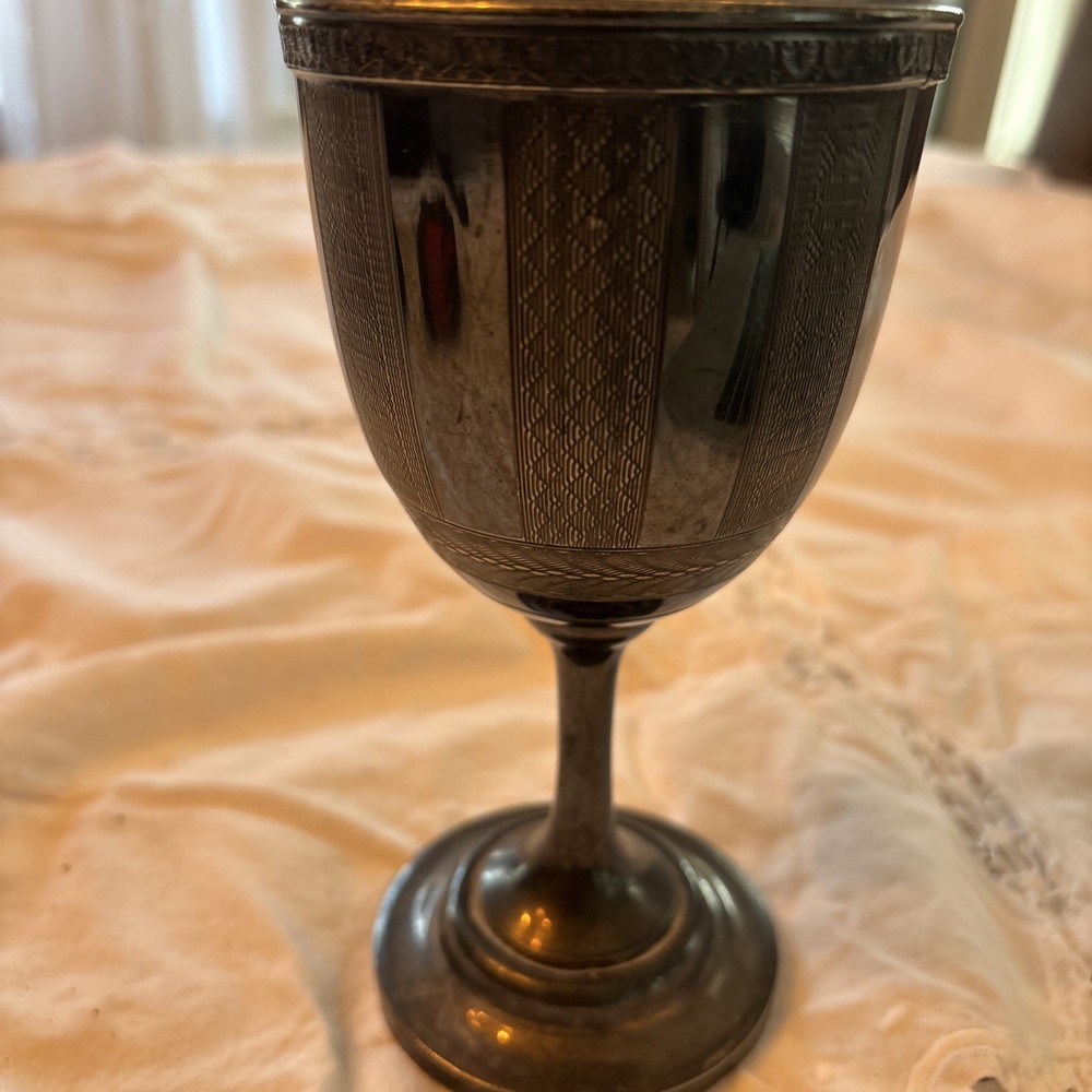 Victorian Silver- Plated Chalice - 6.25" T