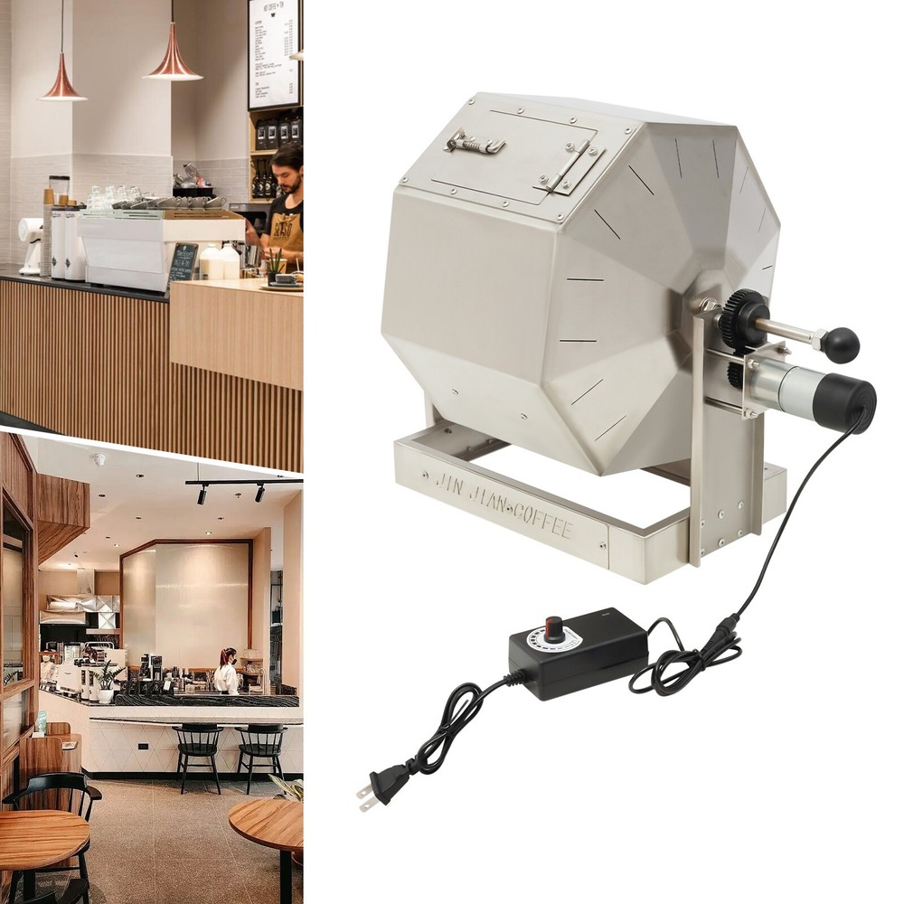 Coffee Bean Roaster W/ Speed Controller Corded Automatic Coffee Roaster Machine