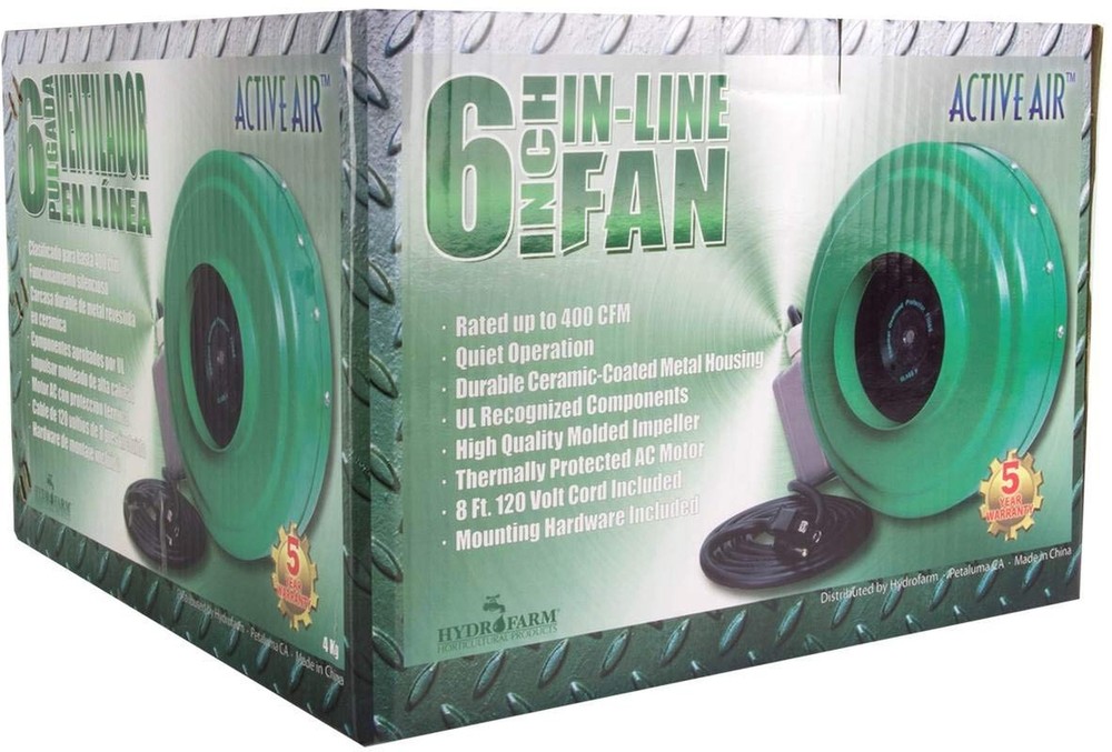 6" Inline Duct Fan, 400 CFM