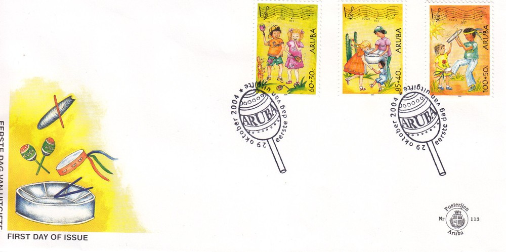 Aruba Issue FDC 2004 (113) Music