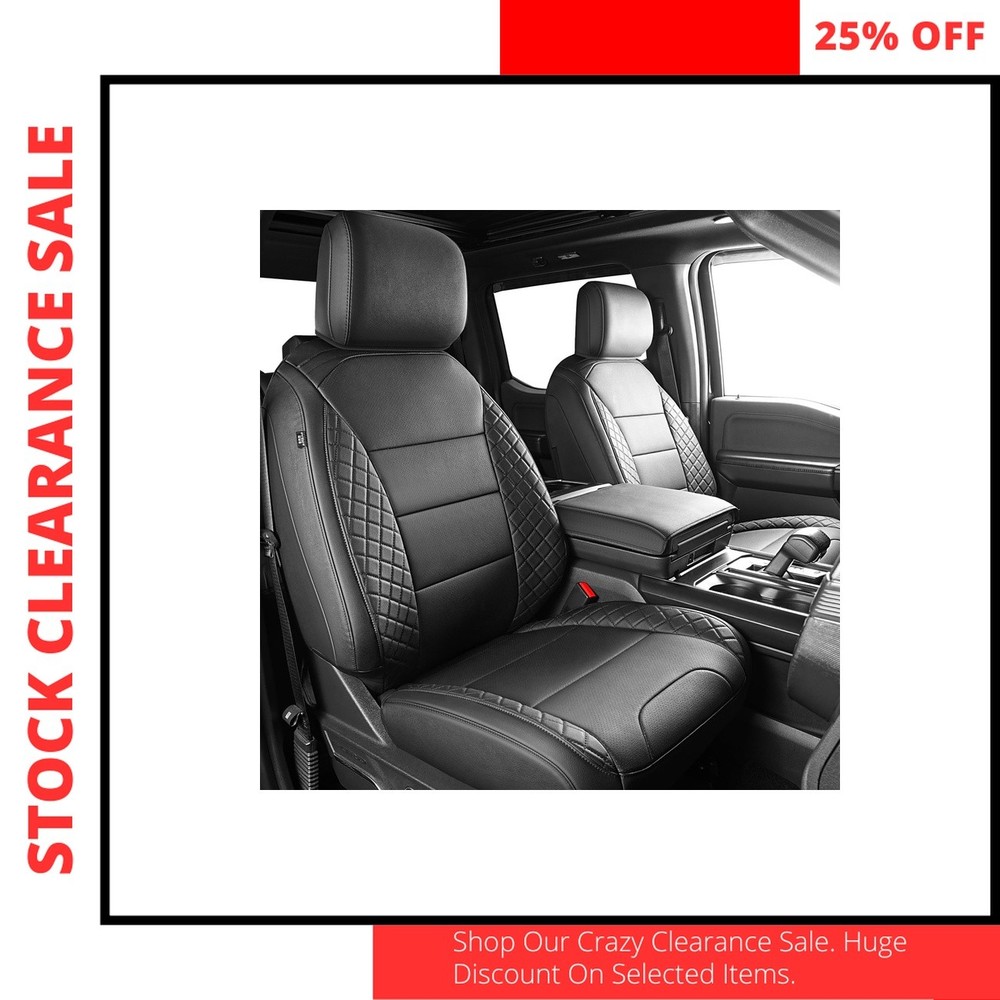 Black Leather Seat Covers for Ford F150