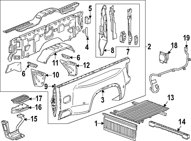 Genuine GM Wheelhouse Panel 85611554