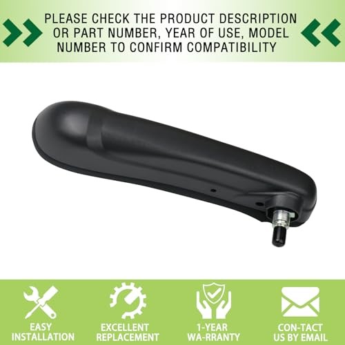 Front Right Passenger Side Seat Armrest Adjustable Black Front Passenger Side