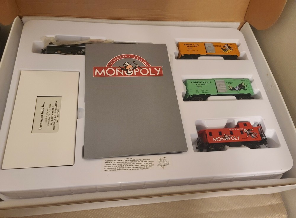 1998 Bachmann Monopoly HO Scale Train Set New In Box