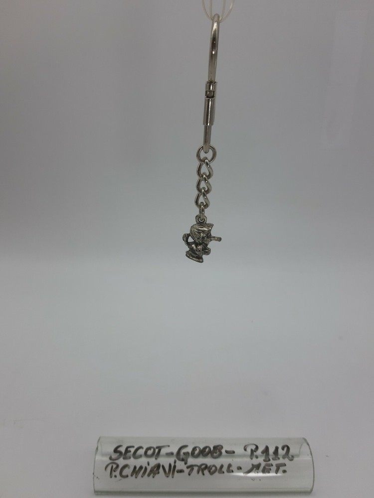 Troll keychain - chrome metal - chrome - code G008 - secot