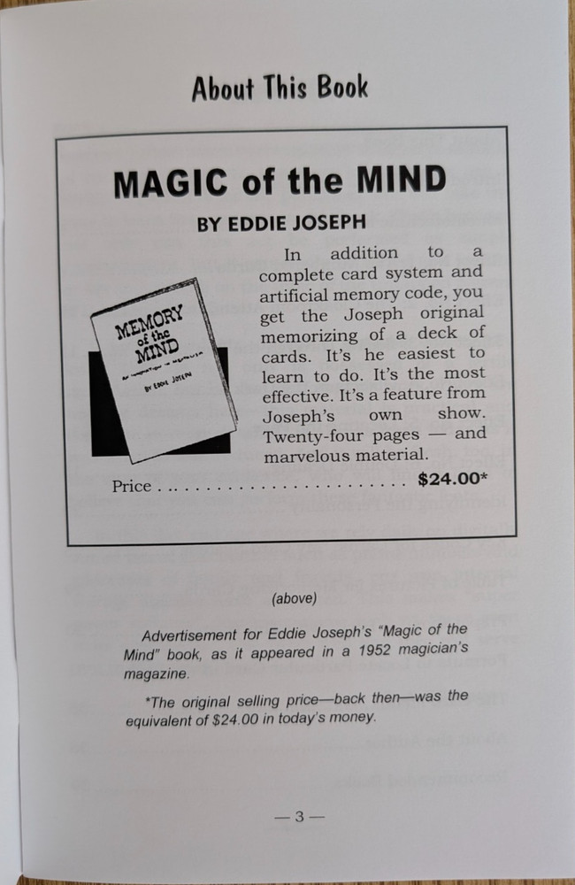 Memory of the Mind by Eddie Joseph