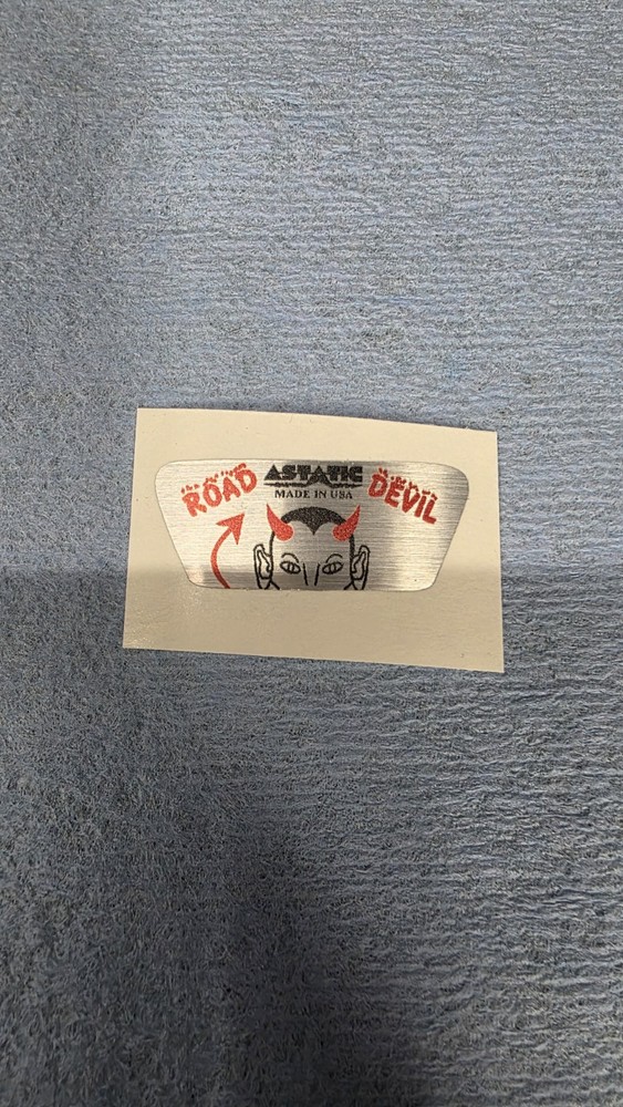 Astatic Road Devil Decal Reproduction.