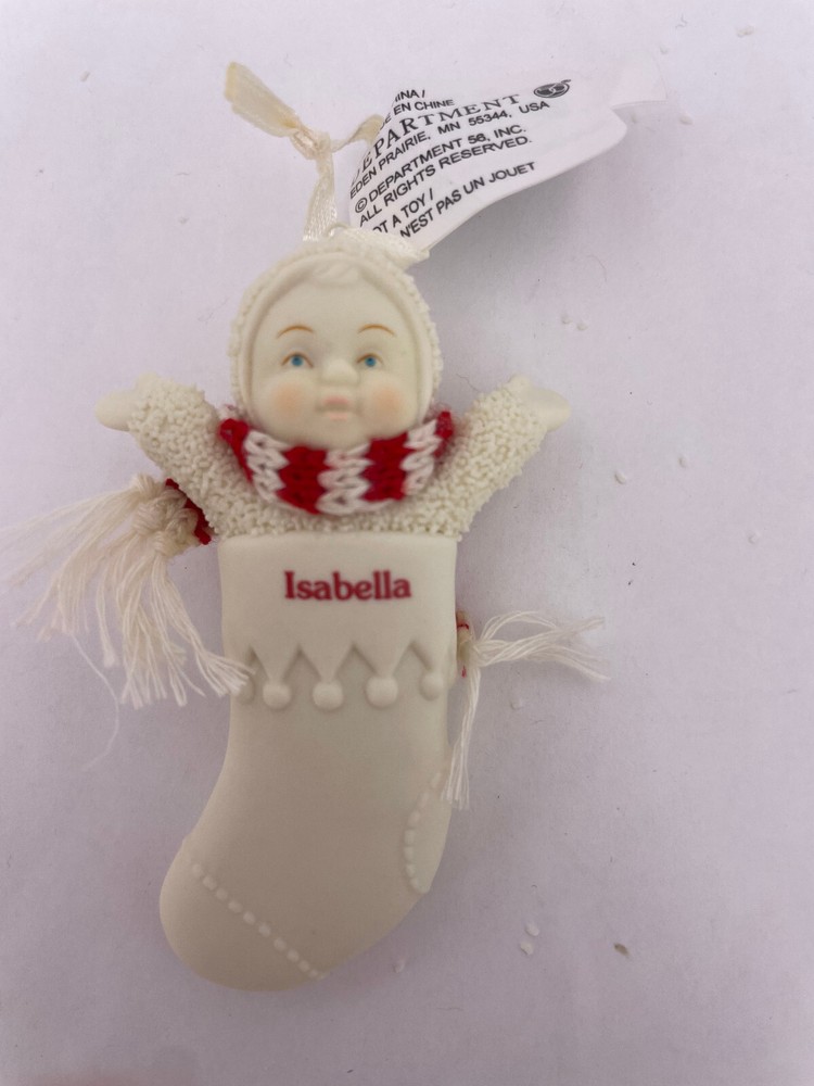 Snowbabies - Isabella Personalized Stocking Ornament #68048