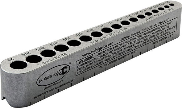 drill bit guide tool: comparable to a portable drill press -no bushings required