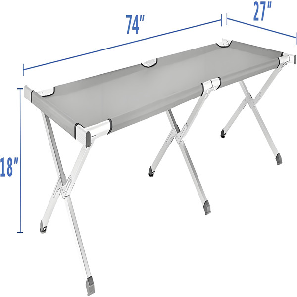 Portable Folding Camping Cot with Carrying Bag Army (Green)