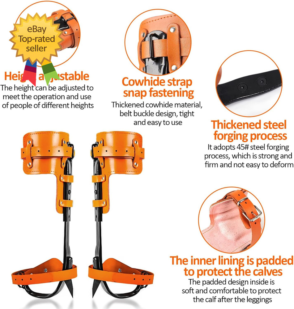 Tree Climbing Gear Tree Climbing Spikes Tree Climbing Gear with Adjustable