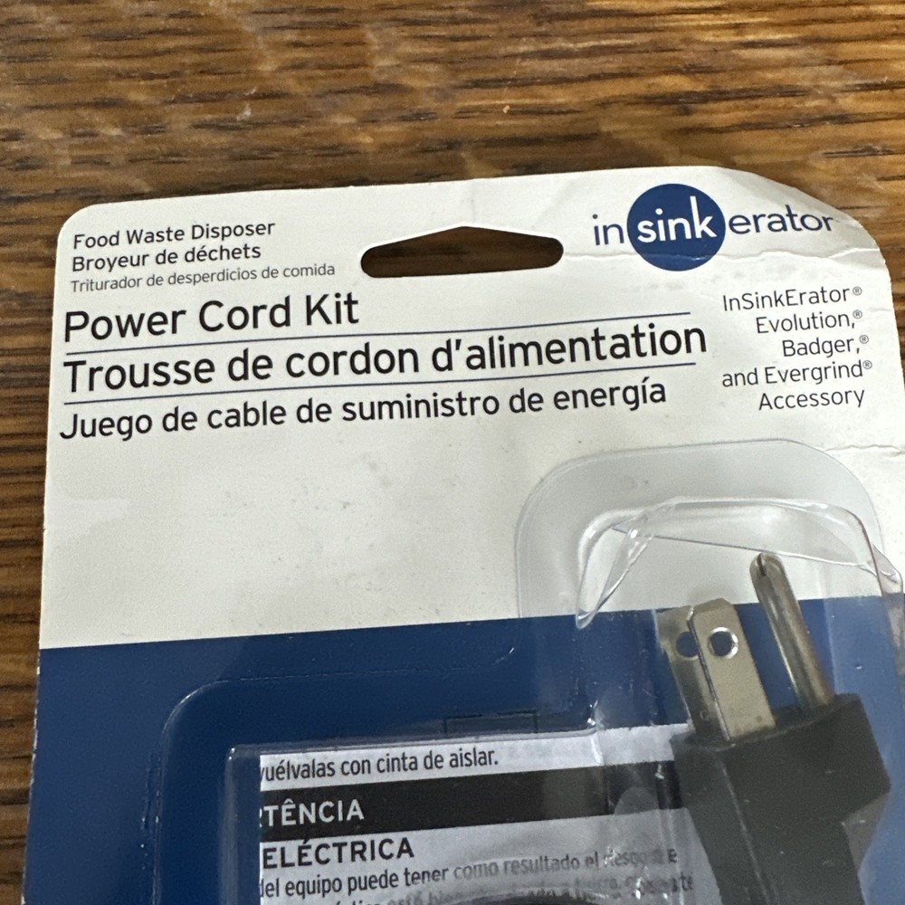 InSinkErator Garbage Disposal Power Cord Kit CRD-00 Install Badger Evolution