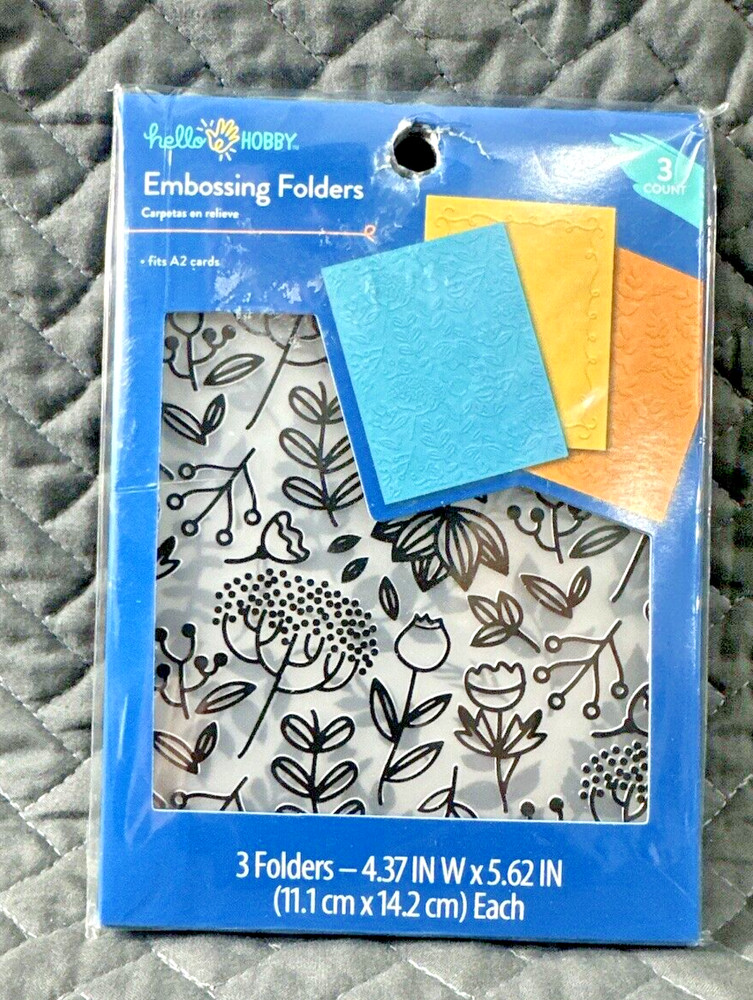 Hello Hobby Embossing Folders NEW