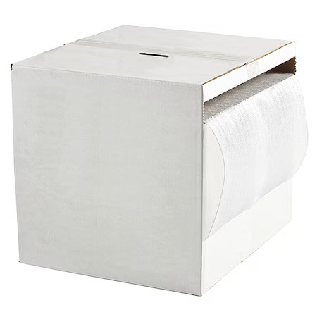 Packing Foam Roll, Perforated, 24" W, Box Width: 25", 56Kz54