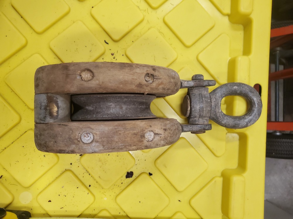Vintage Block and Tackle Pulley #3