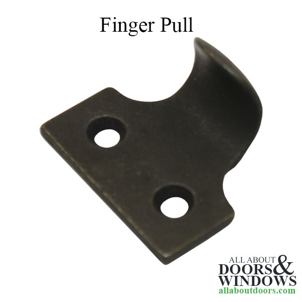 Hoppe Finger Pull For Double Hung Windows Stone River Bronze Historical Pull