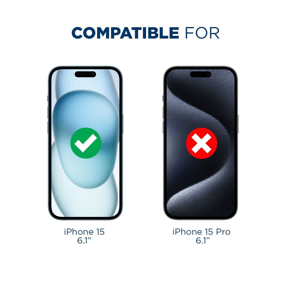 Tech Armor HD Film Screen Protector For iPhone 15 6.1 Inch - 4 Pack