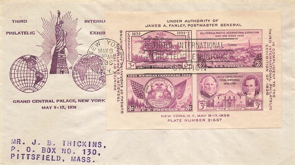 778 TIPEX SOUVENIR SHEET - Bronesky