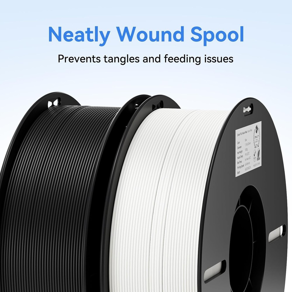Creality PLA Filament Bundle 1.75mm 2kg Black & White