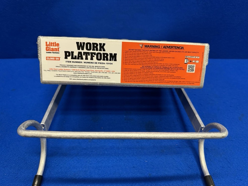 Little Giant Ladder Work Platform Aluminum Model #10104